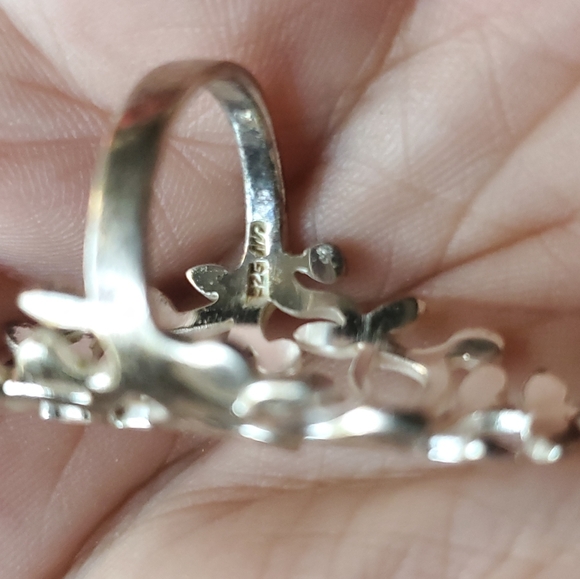 925 sterling silver vine ring - Picture 5 of 5